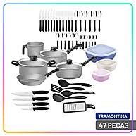 Jogo de Panelas Tramontina 47 Peças: Cozinha Completa e Prática - imagem 1