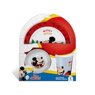 Jogo Infantil de Melamine com 3 Peças Mickey Mouse 22cm - Seguro, Colorido e Divertido - imagem 4
