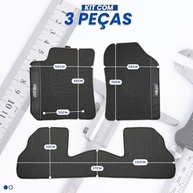 Jogo de Tapetes Automotivos Emborrachados Premium para Hyundai HB20 (2012-2025) - 3 Peças - imagem 3