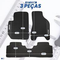Jogo de Tapetes Automotivos Emborrachados Premium para Hyundai Tucson (2004-2016) - 3 Peças - imagem 3