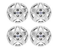 Jogo de Calotas Aro 14 Prata para Ford Fiesta Hatch e Sedan (2011-2012) - Design Moderno e Emblema Exclusivo - imagem 1
