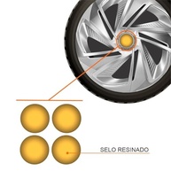 Jogo de Calotas Nitro Silver Aro 13 para Onix, Prisma, Corsa e Mais + Selo Resinado - imagem 3