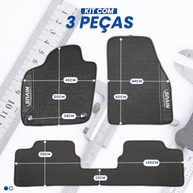 Jogo de Tapetes Premium Emborrachado Impermeável para VW Nivus (2020-2025) - Proteção e Estilo - imagem 3