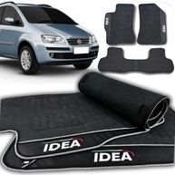 Jogo de Tapetes Automotivos Emborrachado para Fiat Idea 2006-2011 - Proteção Completa e Fácil Limpeza - imagem 2