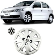 Jogo 4 Calotas Aro 14 VW Gol, Voyage e Saveiro G5/G6 (09-15) - Design Grid GR112CA com Adesivo Logo Resinado - imagem 3