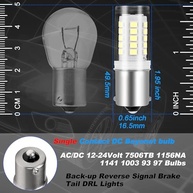 Lâmpadas LED BA15S 7506TB 1156NA Branco Frio 12V 5W para Ré, Freio, Cauda, DRL e Trator John Deere - imagem 5