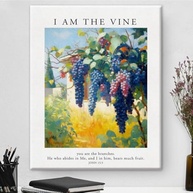 Arte de Parede Cristã I Am the Vine John 15:5 - Impressão em Tela Moderna com Moldura 20x25cm - imagem 2