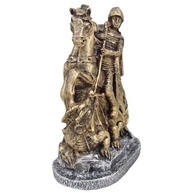 São Jorge Pequeno em Resina - Estátua Decorativa para Sala e Estante - imagem 3