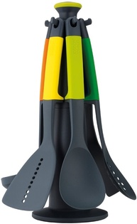 Conjunto de Utensílios Joseph Joseph Elevate Carousel com Suporte Giratório 6 Peças Arco-íris - imagem 1