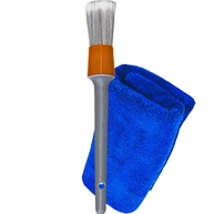 Kit Essencial Detalhamento Interno: Pincel e Pano Microfibra JS para Carro Impecável - imagem 1