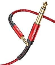 Cabo de Áudio Estéreo JSAUX 3.5mm para 6.35mm (P2 para P10) - Som Hi-Fi e Durabilidade Superior - imagem 2
