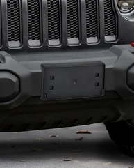 Suporte Frontal Premium KEWISAUTO para Placa de Licença Jeep Wrangler JL/JLU & Gladiator JT (2018-2025) - imagem 3