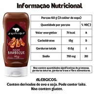 Molho Barbecue Junior Kerry Bisnaga 380g - imagem 3