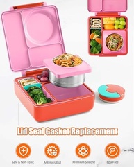 Pacote com 4 Juntas de Vedação para Omiebox + 50 Adesivos Divertidos - Silicone Alimentar Premium - imagem 5