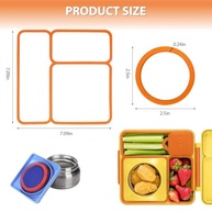 Pacote com 4 Juntas de Vedação para OmieBox - Tampa e Frasco | Silicone Seguro, Lavável e à Prova de Vazamento - imagem 4