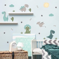 Adesivo de Parede Dinossauros Jurassic Baby - Kit Completo 1m² para Decoração Infantil - imagem 1
