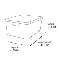 jutta-arqplast-organizadora-com-caixa-16l-organizador-a-moderna-preto-tampa-25813-a