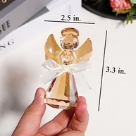 Anjo da Guarda em Cristal K9 - Estatueta Elegante e Encantadora para Decoração e Presente - imagem 2