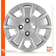 Kit 4 Calotas Ford Ka 2012-2013 Aro 14 Prata Cubo Baixo Grid - Design Moderno e Proteção - imagem 4