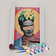 Kit Pintura Terapêutica com Colagem Frida Kahlo - Atividade Relaxante e Criativa - imagem 3