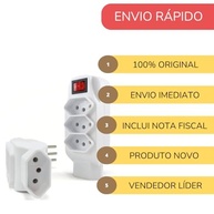 Benjamin Adaptador Tripolar Kapbom: 4 Tomadas Bivolt para Mais Conexões! - imagem 5