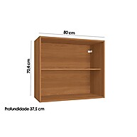 Armário Aéreo Ciela R644 com 2 Portas – 80cm em Canela Kappesberg - imagem 2