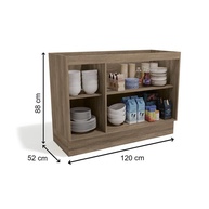 Balcão de Cozinha 120cm Canela Maxxi G745 Kappesberg - imagem 2