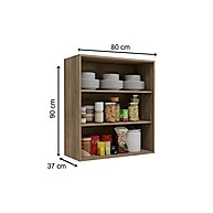 Armário Aéreo Cozinha 80cm Canela: Maxxi Kappesberg - imagem 2
