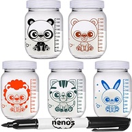 Conjunto com 10 Potes Kawaii para Armazenar Leite Materno e Papinhas com Graduação - imagem 2