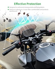 Para-brisa Escuro para Kawasaki Z500 ABS 2024-2025: Proteção e Estilo Premium - imagem 5
