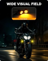 Pisca Seta LED Moto Bullet PBYMT: Estilo e Segurança para Honda, Yamaha, Suzuki, Kawasaki e Harley - imagem 3