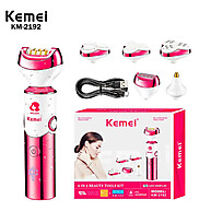 Kemei KM-2192: Depilador 6 em 1 para Pele Lisa - imagem 1