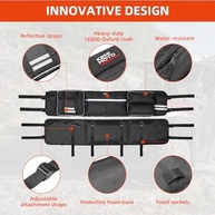 Organizador Universal UTV KEMIMOTO: Bolsa de Armazenamento Traseira com Zíper Reforçado e Faixa Refletiva - imagem 4