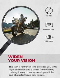 Espelhos de Guidão KEMIMOTO 360°: Visibilidade e Estilo Premium para Sua Moto - imagem 5