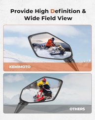 Espelhos Retrovisores KEMIMOTO para Motos de Neve: Visão Clara e Segurança Total - imagem 5