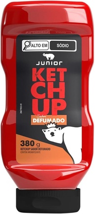 Ketchup Sabor Defumado Junior Kerry Frasco 380g - imagem 1