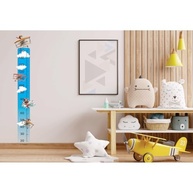 Adesivo Infantil Tokfix Kids Régua de Crescimento Avião - Decore e Acompanhe o Desenvolvimento do Seu Filho - imagem 3