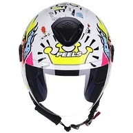Capacete Aberto Peels Freeway King Branco/Color - Estilo e Segurança na Sua Moto - imagem 3