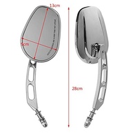 Espelho Retrovisor Moto 8mm Cromado - Harley Davidson Road King, Sportster, Fatboy, Dyna, Softail - imagem 4
