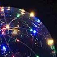 Kit 10 Balões LED Bobo Balloon 24" com Luz Colorida e Suporte - imagem 1