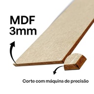 Kit 10 Ripas de MDF Cru para Boiserie Shiplap - Painéis Decorativos para Paredes - imagem 4