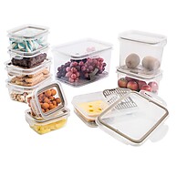 Kit 10 Potes Herméticos Plasútil – Organização Prática e Durável - imagem 1