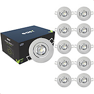 Kit 10 Spot Led 7W 6500K Easy – Iluminação Potente e Econômica - imagem 1