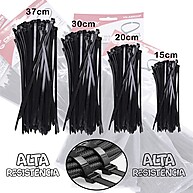 Kit 100 Abraçadeiras de Nylon Pretas - Diversos Tamanhos Cinoy - imagem 1