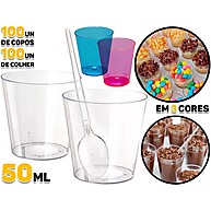 Kit 100 Copinhos 50ml: Brigadeiro e Doces! - imagem 1