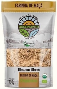 Kit 3X: Farinha de Maçã Orgânica Organovita 100g - imagem 2