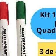 Kit 12 Pincéis Recarregáveis para Quadro Branco – 3 Cores Cada - imagem 1