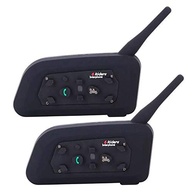 Intercomunicador Bluetooth Moto V6 Plus 1200m - Kit 2 Pares para Capacete com GPS e MP3 - imagem 3