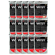 Kit 15x Whey Protein WPC 500g: Ganho de Massa com Chocolate, Baunilha e Morango - imagem 1