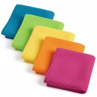 Kit com 5 Flanelas Mágicas Premium 15x15cm - Microfibra Ultra Absorvente para Limpeza de Óculos, Celular e Câmeras - imagem 2